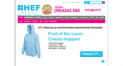 Desktop Screenshot of hef.fi