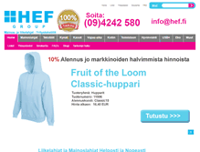 Tablet Screenshot of hef.fi